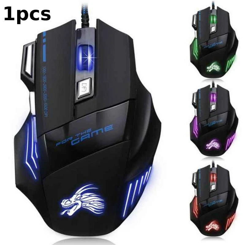 Mouse Gamer FierceGlide RGB: Domine o Jogo com Estilo e Precisão - IA De Ofertas