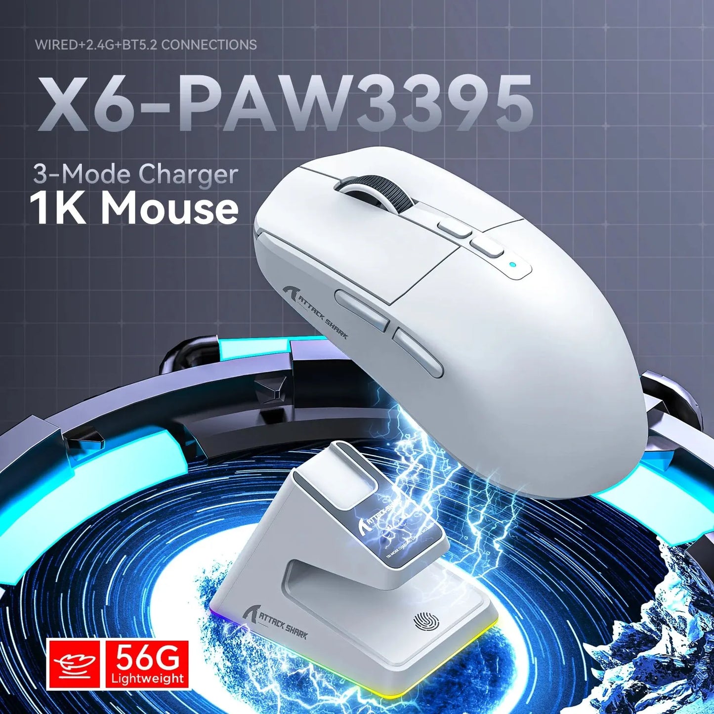 Mouse Gamer sem Fio UltraX6: Liberdade e Precisão para Gamers de Elite - IA De Ofertas