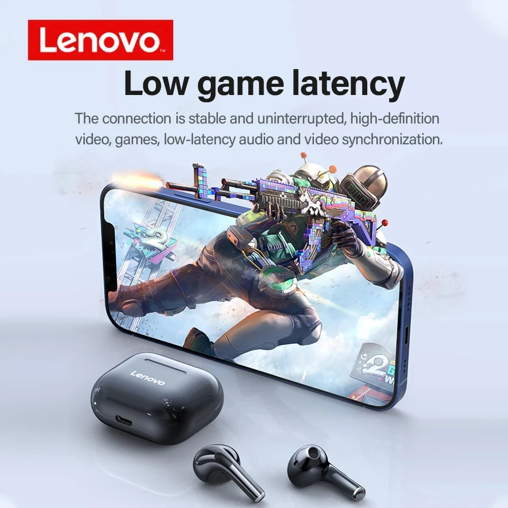 Fones de Ouvido Lenovo LP40 TWS Bluetooth: Conectividade Sem Fio e Qualidade Sonora Superior - IA De Ofertas