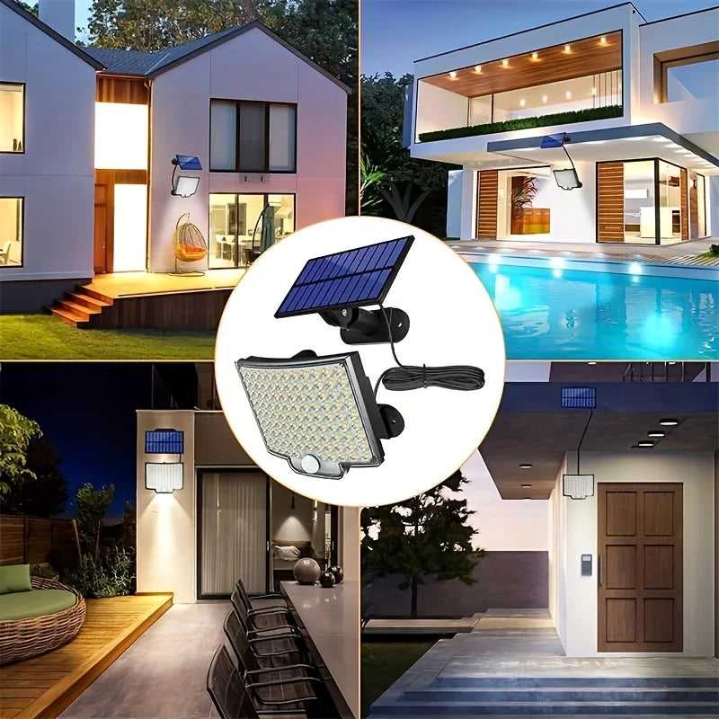 SolarMax Lâmpada de Luz Solar com Sensor de Movimento: Iluminação Eficiente e Sustentável - IA De Ofertas