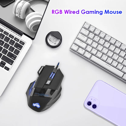 Mouse Gamer FierceGlide RGB: Domine o Jogo com Estilo e Precisão - IA De Ofertas