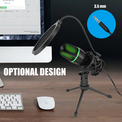 Microfone Condensador USB StudioVoice: Qualidade Profissional para Suas Gravações - IA De Ofertas