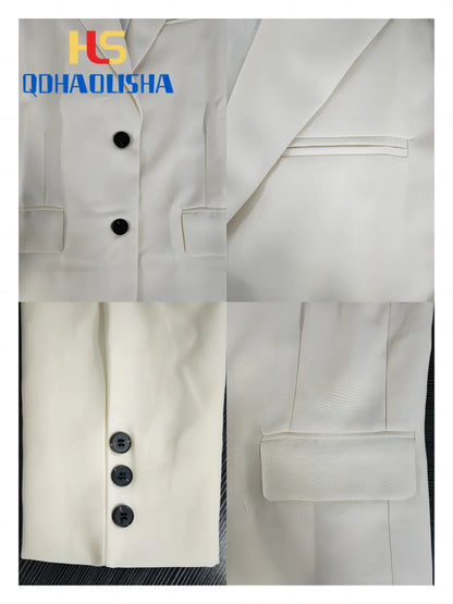 Blazer Feminino Branco - IA De Ofertas