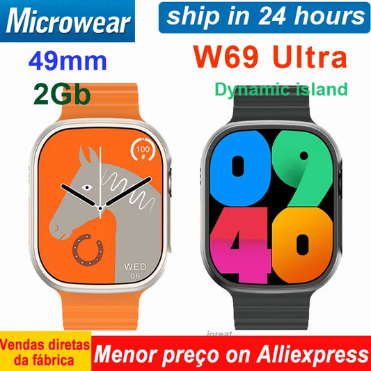 Microwear IWO W69 Smartwatch Masculino: Tecnologia e Estilo para o Seu Dia a Dia - IA De Ofertas
