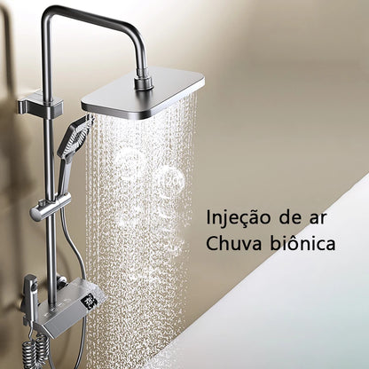 Conjunto Completo de Chuveiro para Banheiro - Estilo Moderno e Funcionalidade Avançada - IA De Ofertas