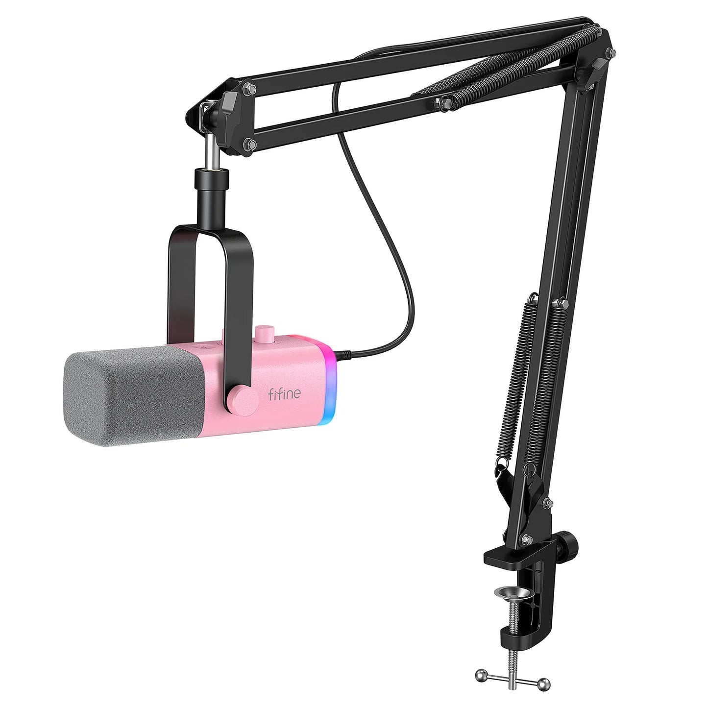 Kit de Microfone Dinâmico XLR Fifine com Braço Articulado: Qualidade Sonora Profissional e Conveniência de Uso - IA De Ofertas