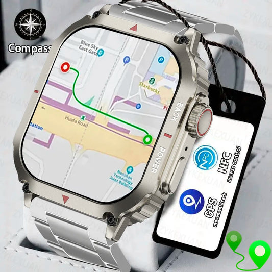 Relógio Inteligente Masculino Militar RuggedX: Resiliência e Tecnologia em um Só Acessório - IA De Ofertas