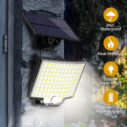 SolarMax Lâmpada de Luz Solar com Sensor de Movimento: Iluminação Eficiente e Sustentável - IA De Ofertas