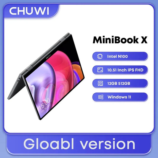 Chuwi Minibook X - Laptop 2 em 1 e Tablet: Versatilidade e Potência em um Só Dispositivo - IA DeOfertas